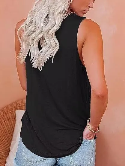 1/3 Pack Womens Fashion Tank Tops Crewneck Loose Fit Basic Casual Going Out Workout 2025 Trendy Sleeveless Shirts