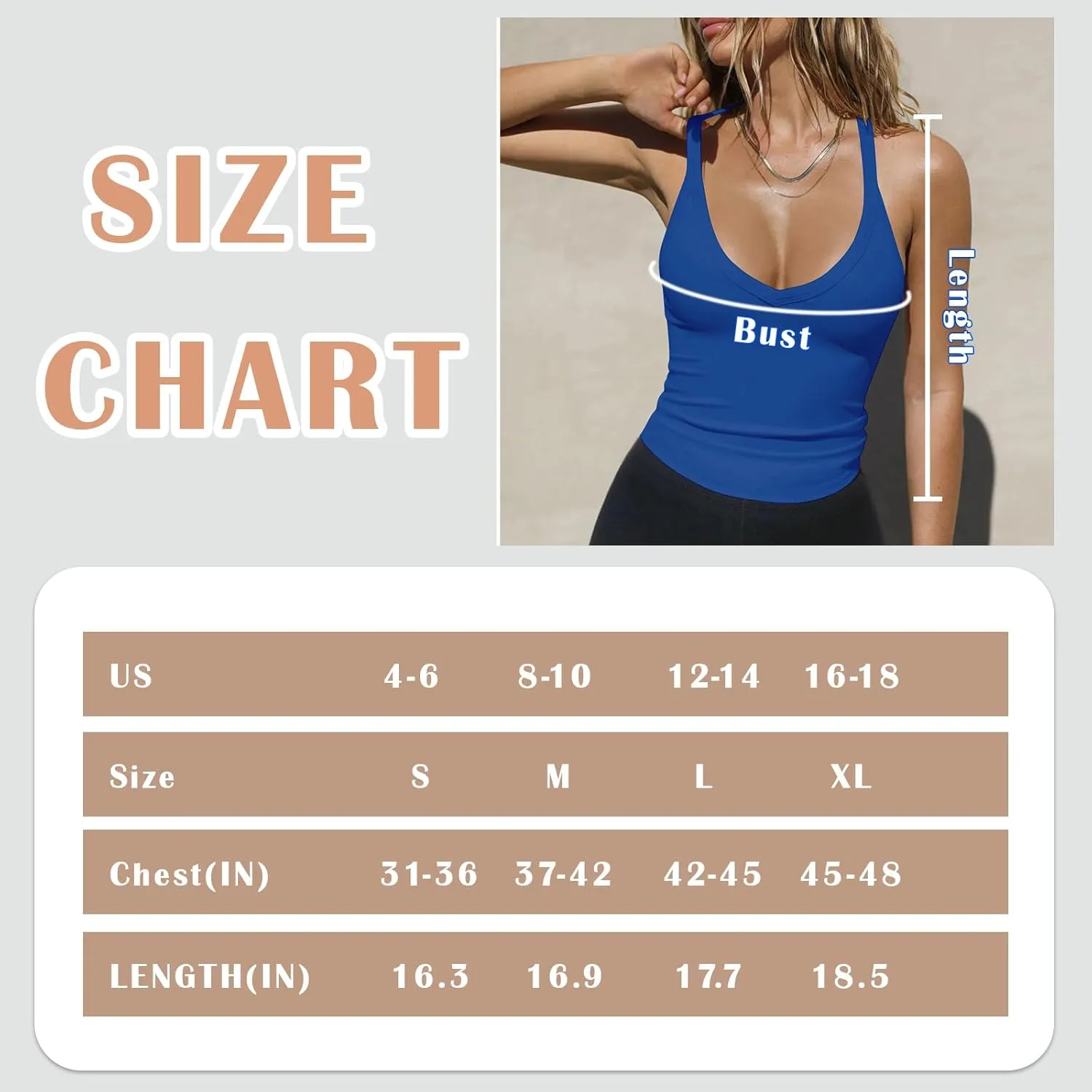 2 Pack V Neck Tank Tops for Women Built in Bra Racerback Womens Tank Tops Basics Yoga Ribbed Gym Sleeveless Shirts