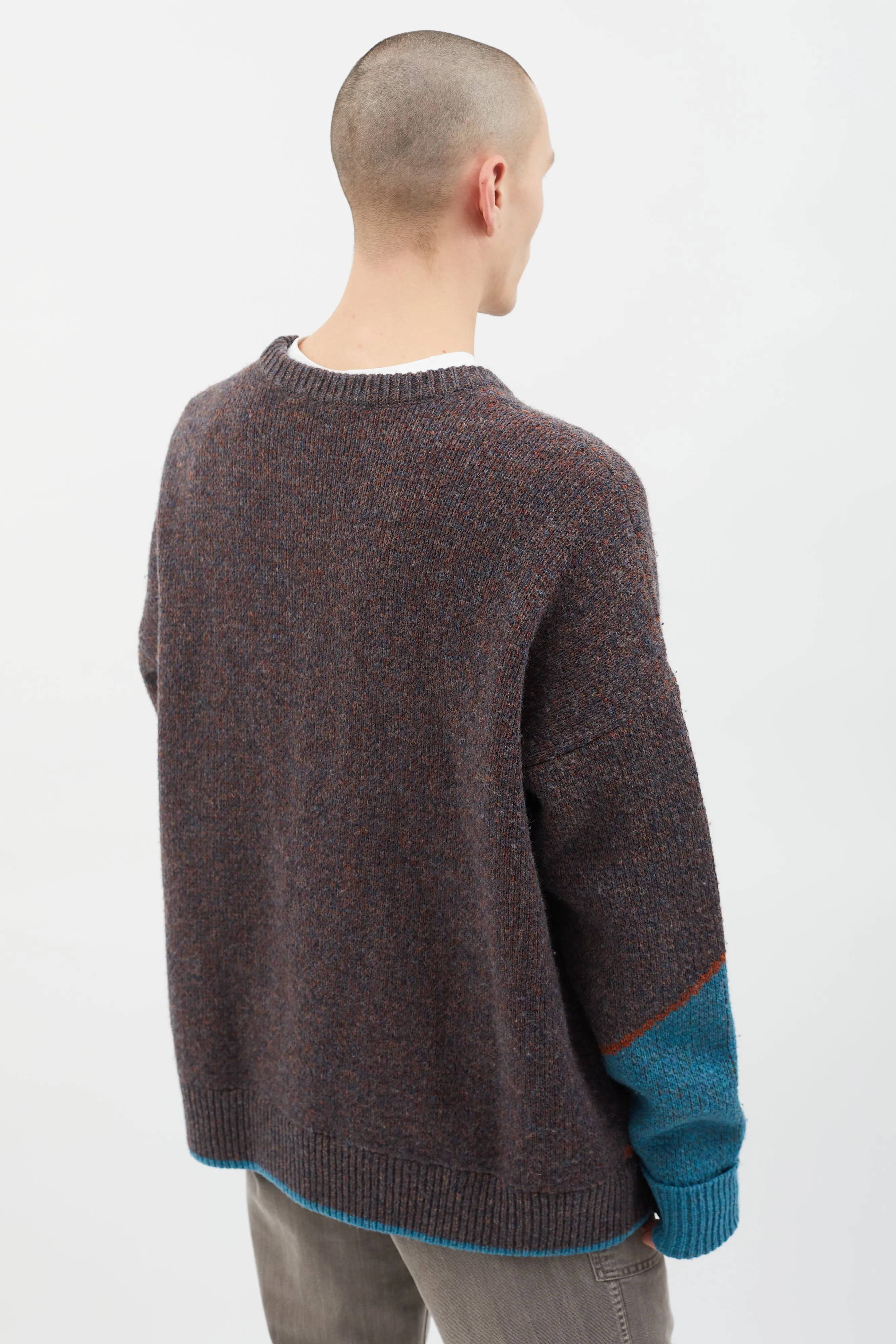 2018 Brown & Multi Cowboy Knit Sweater