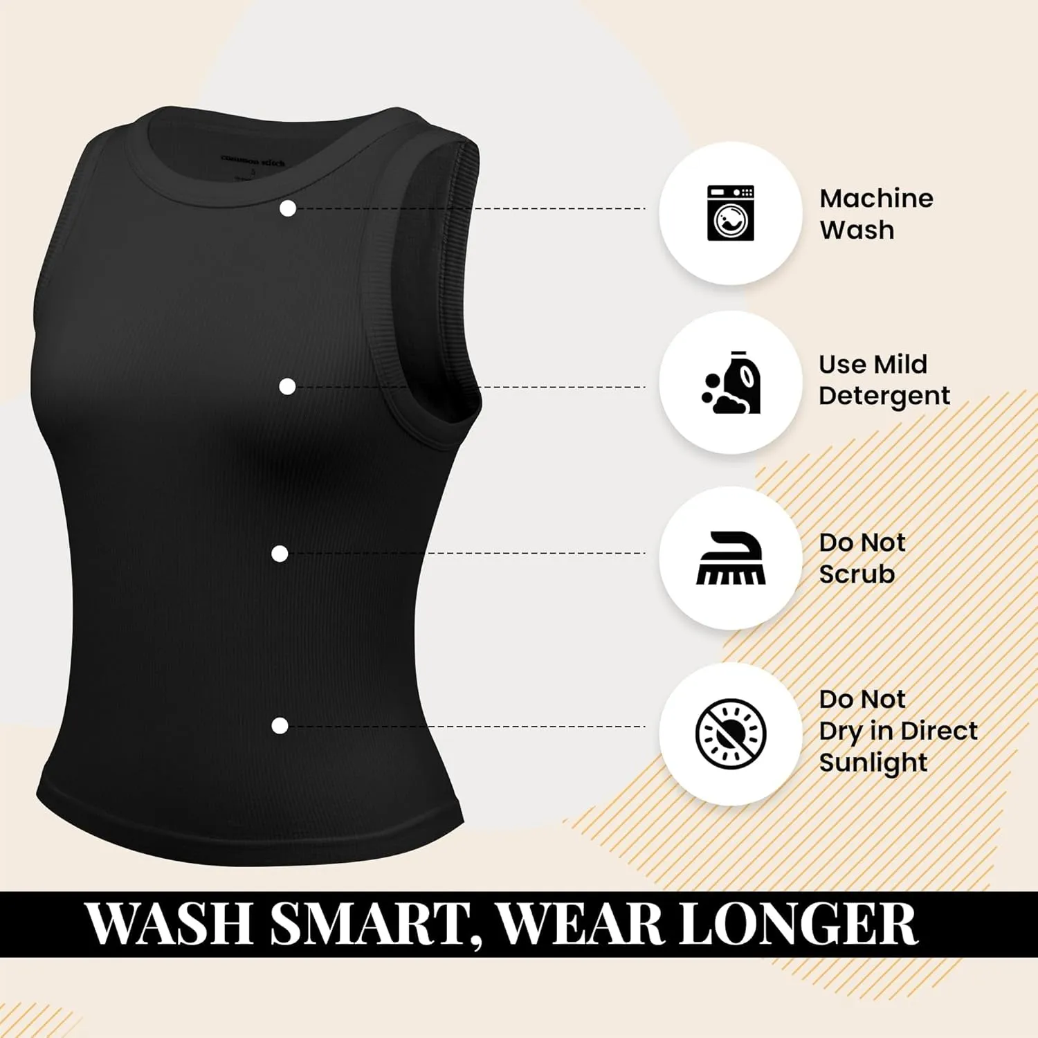 3 Pack Stretch Tank Tops for Women, Ribbed Seamless Crew Neck Womens Workout Crop Top Yoga Gym Shirts