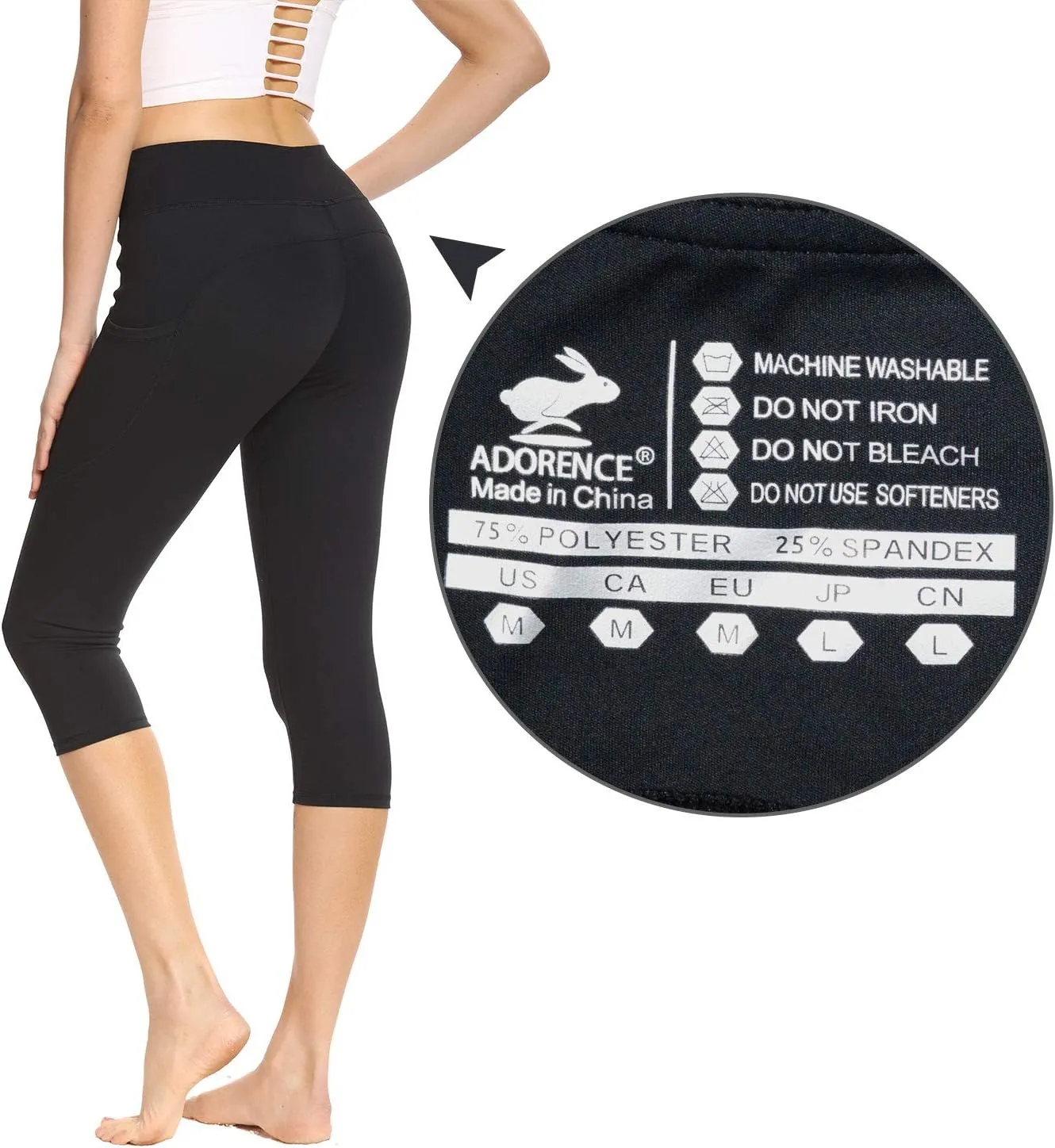 adorence Leggings for Women with Pockets (Soft, High Waist & Opaque)- Yoga Pants, Workout Leggings for Women