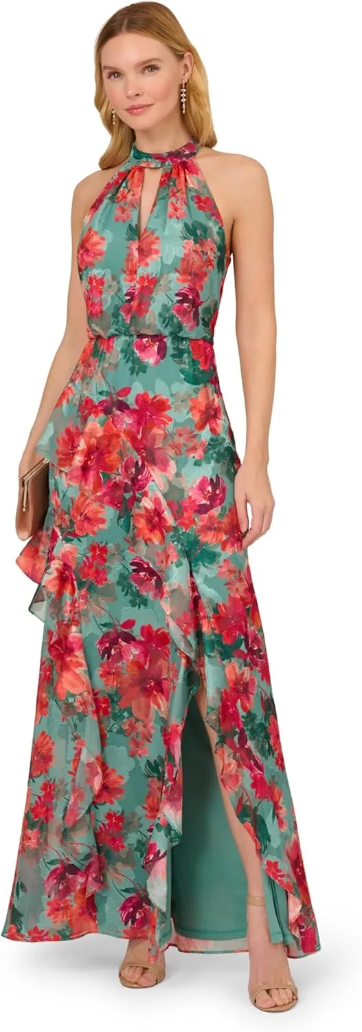 Adrianna Papell Women's Printed Mermaid Dress