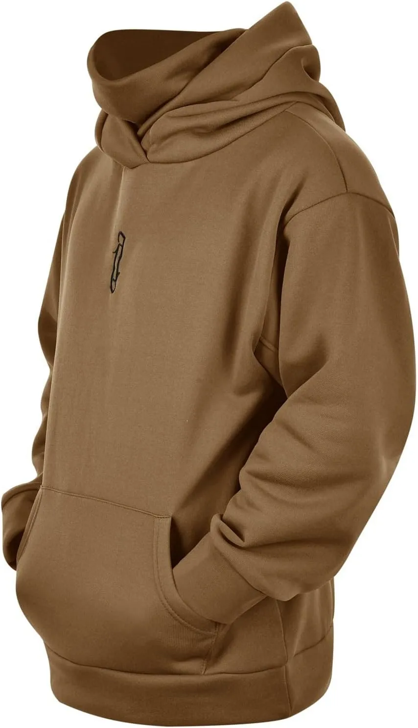 Alalaso Ninja Hoodie Men Double Neckline Cotton Pullover Windproof Warm Japanese Assassin-Style Sweatshirt for Men and Women