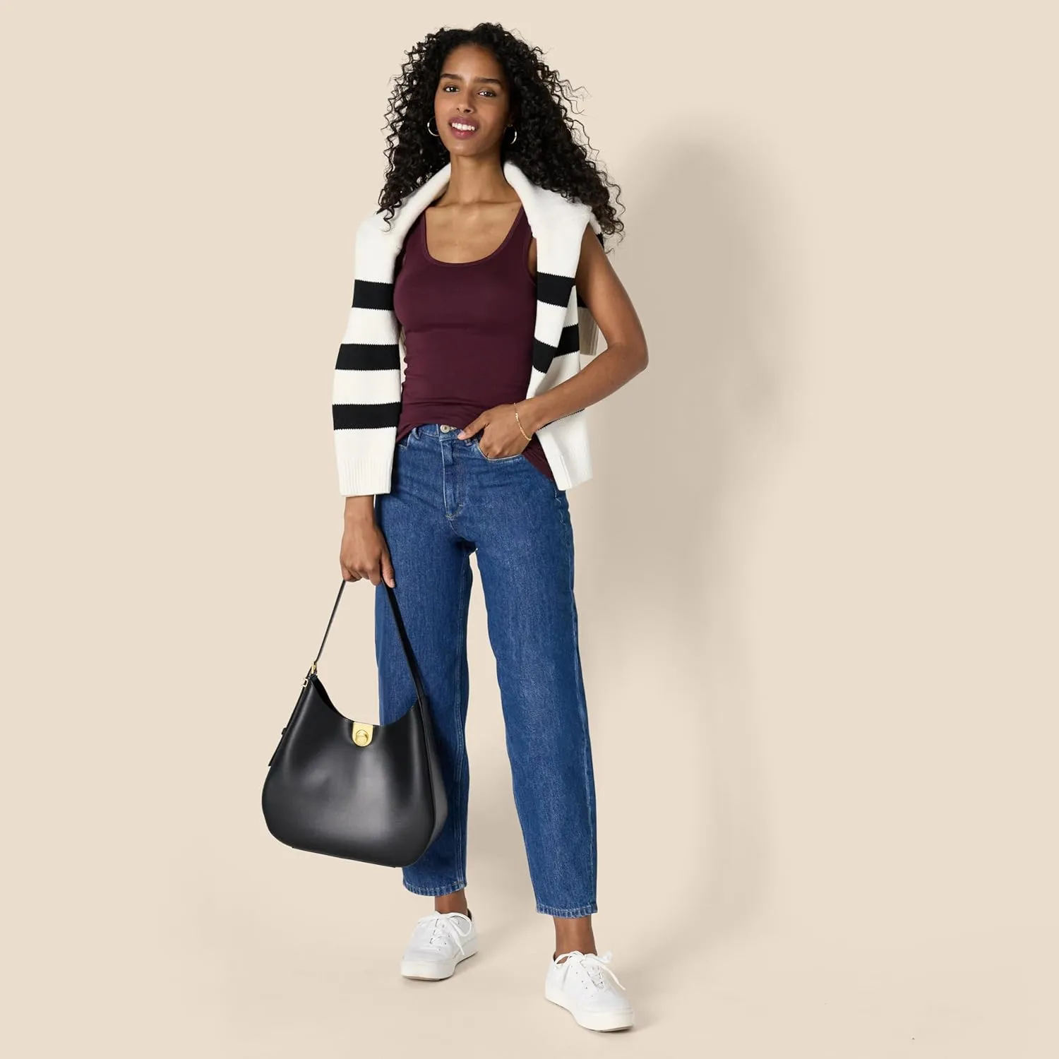 Amazon Essentials Women's Slim-Fit Tank, Pack of 4