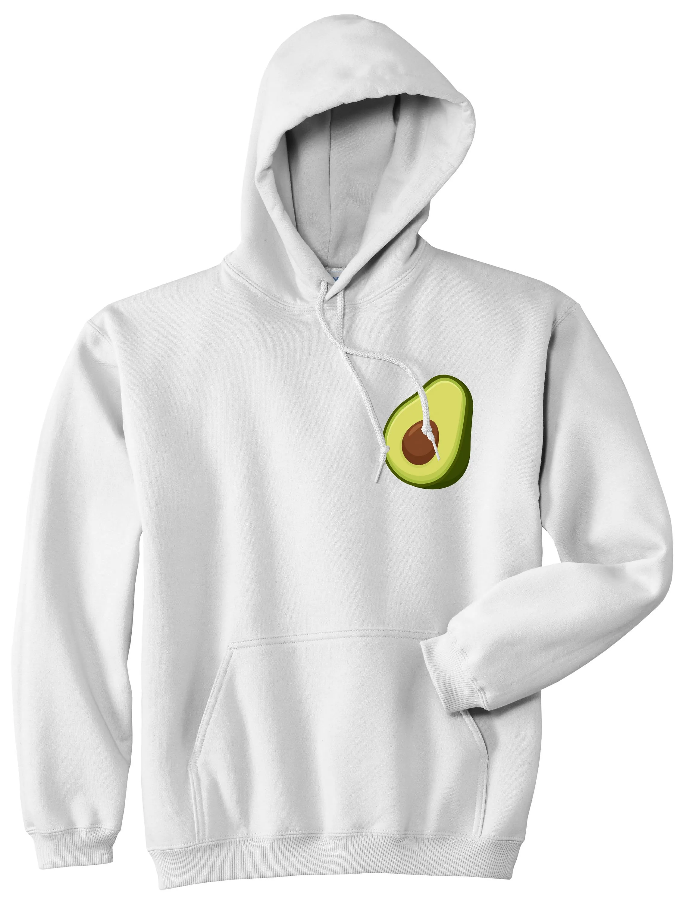 Avocado Vegan Chest Mens Pullover Hoodie
