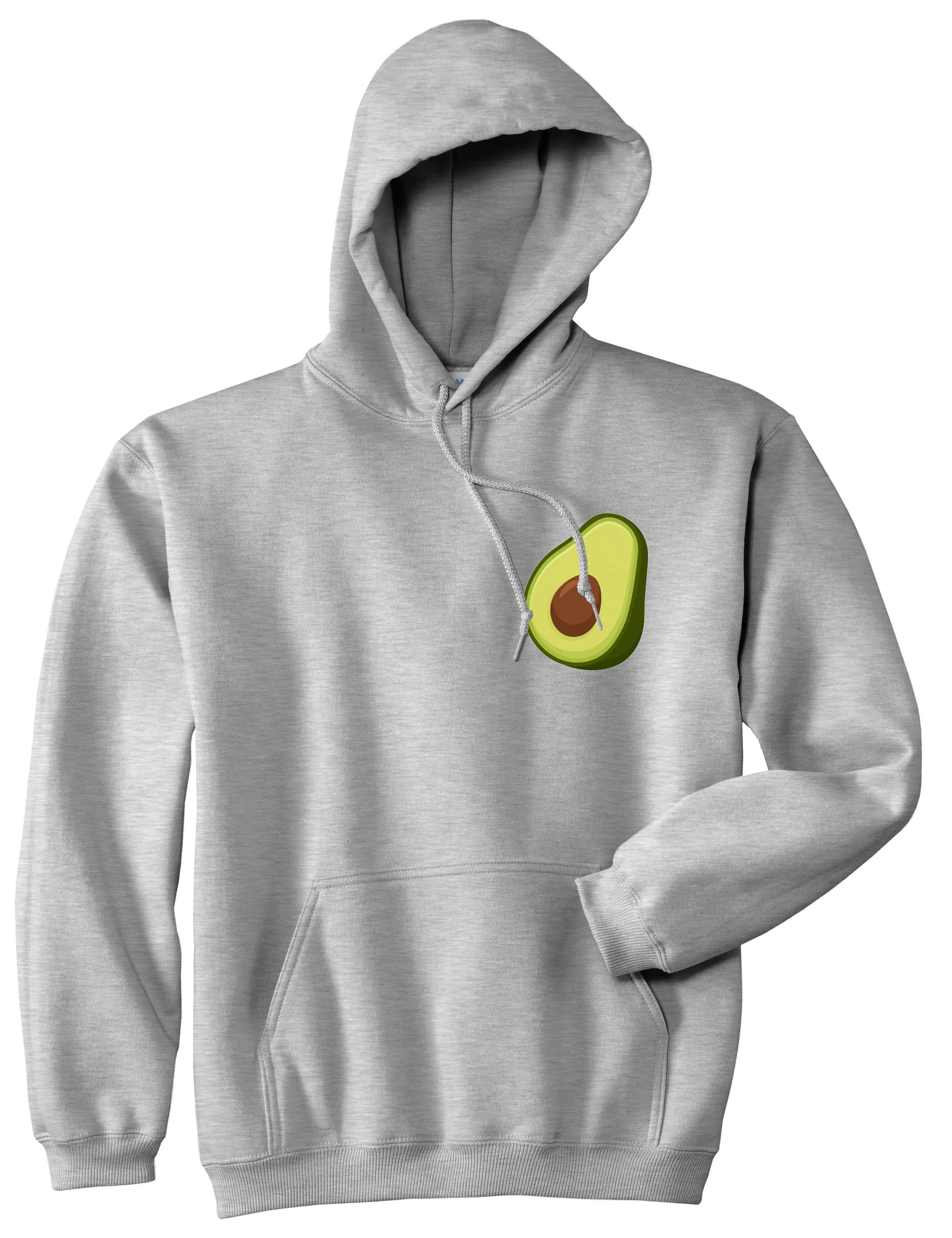 Avocado Vegan Chest Mens Pullover Hoodie