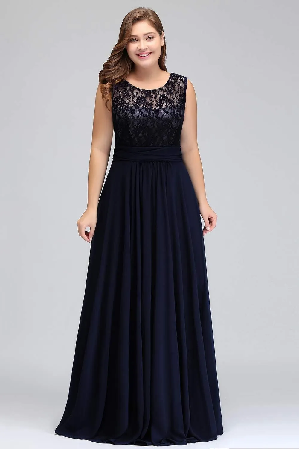 Babyonline Women Chiffon Long Mother of The Bride Dresses Plus Size Prom Dresses