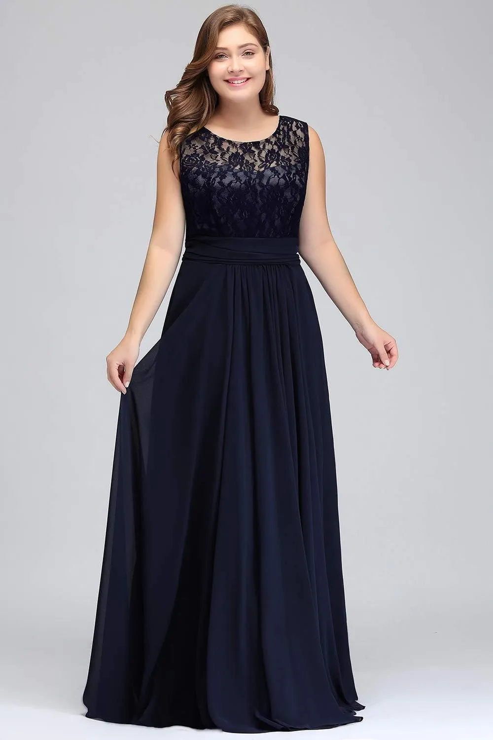 Babyonline Women Chiffon Long Mother of The Bride Dresses Plus Size Prom Dresses