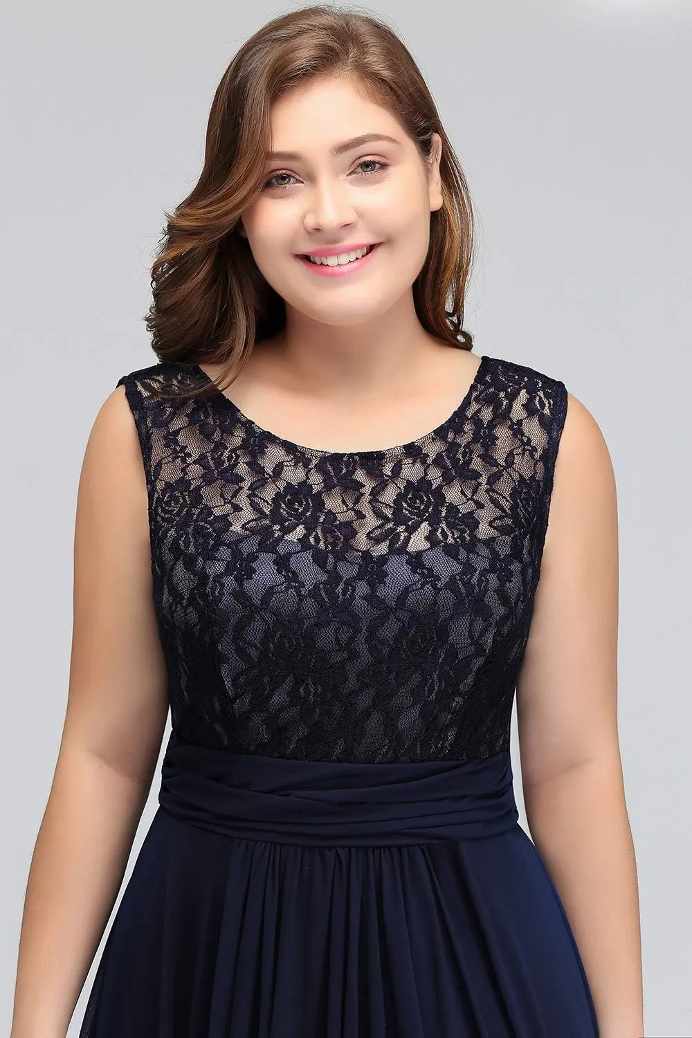Babyonline Women Chiffon Long Mother of The Bride Dresses Plus Size Prom Dresses