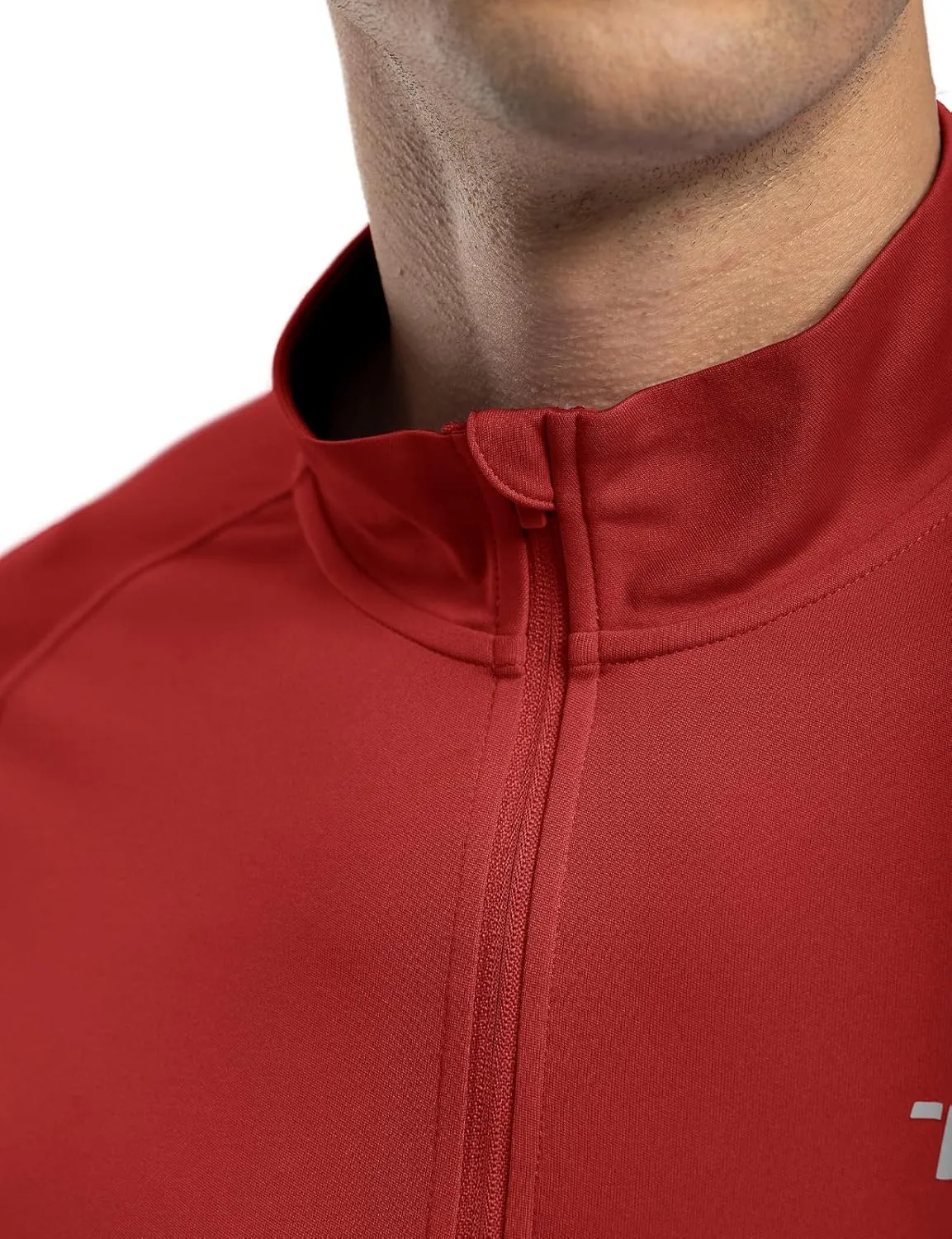 BASUDAM Men's Workout Shirts Quick Dry UPF 50  Sun Protection Long Sleeve Quarter Zip Pullover Athletic T-Shirts