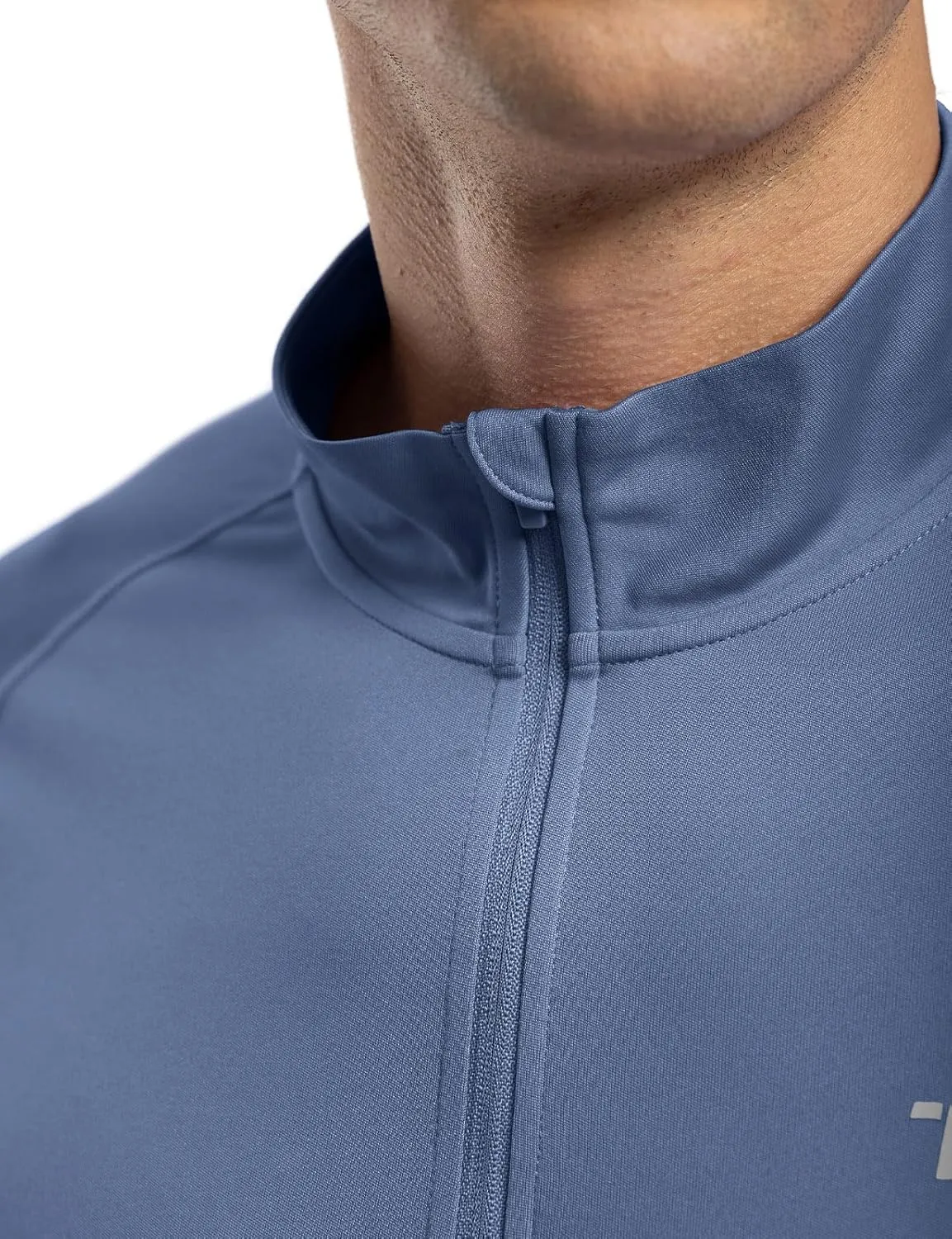 BASUDAM Men's Workout Shirts Quick Dry UPF 50  Sun Protection Long Sleeve Quarter Zip Pullover Athletic T-Shirts