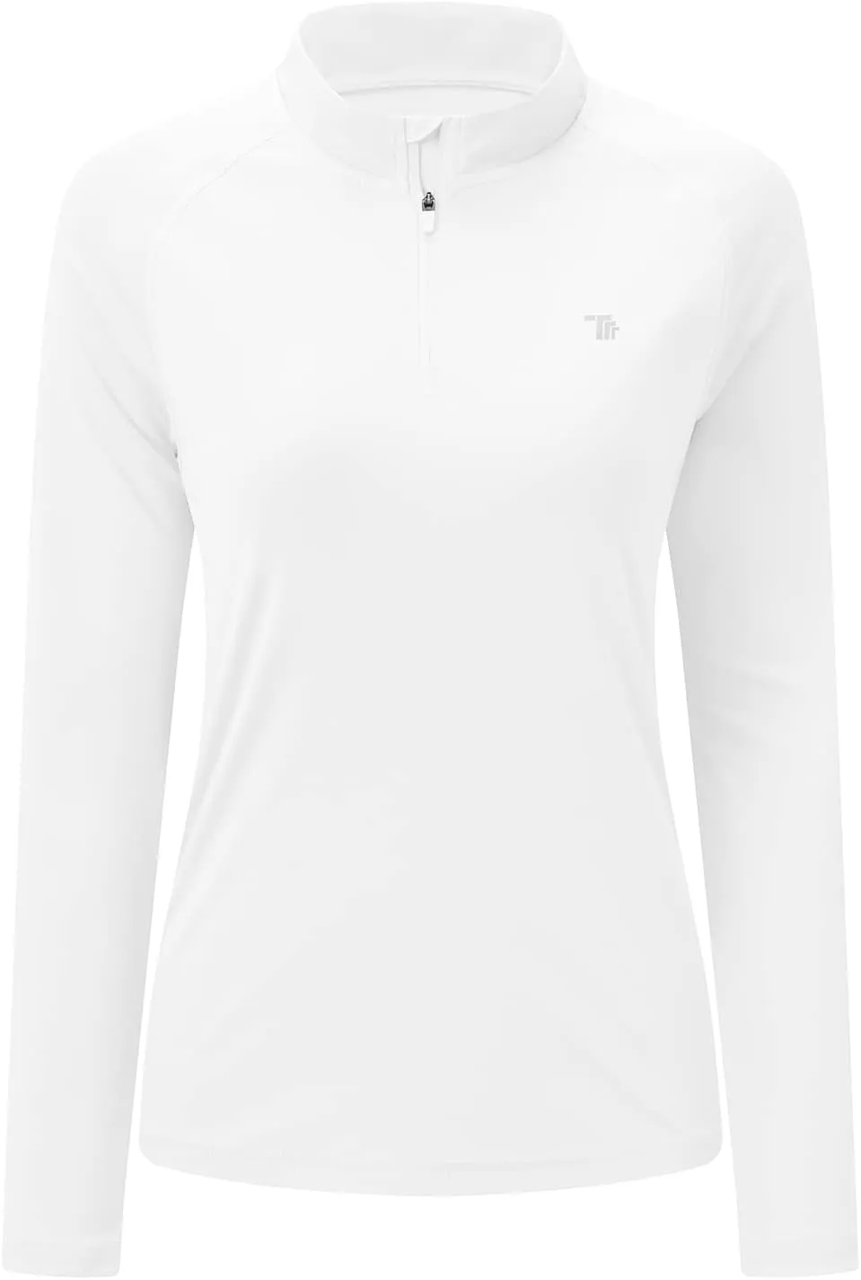 BASUDAM Women's Workout Shirts Quick Dry UPF 50  Sun Protection Long Sleeve Quarter Zip Pullover Athletic T-Shirts
