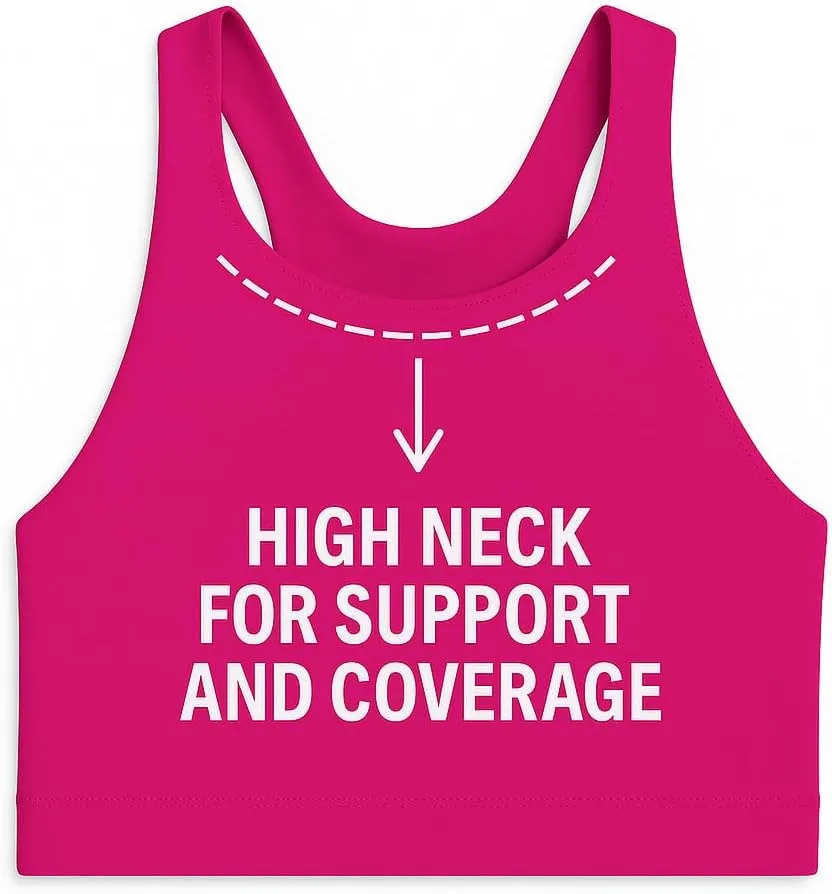 Beat Street Girls Tank Tops - 2 Pack Double Lined Racerback Sleeveless Yoga Dance Crop Top - Made in USA