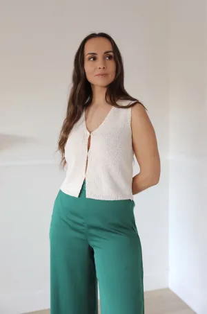 Beige Knit Vest
