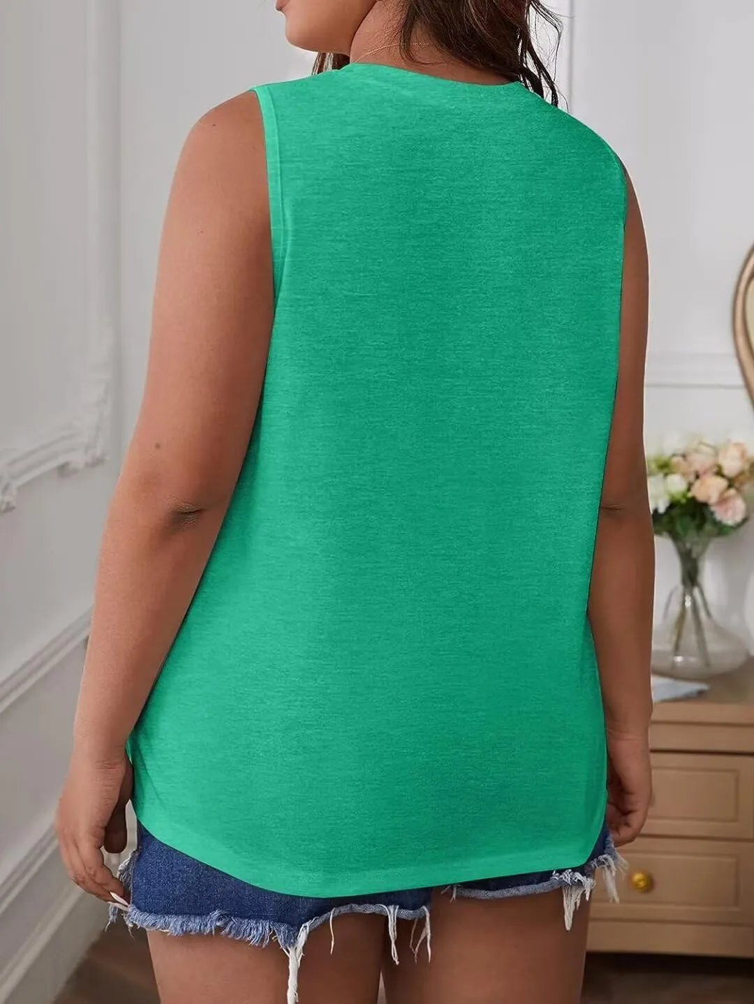 Bliwov Womens Summer Tank Tops Beach Vacation Fashion Outfits Clothes Loose Fit Casual Spring Sleeveless Shirts Blouses