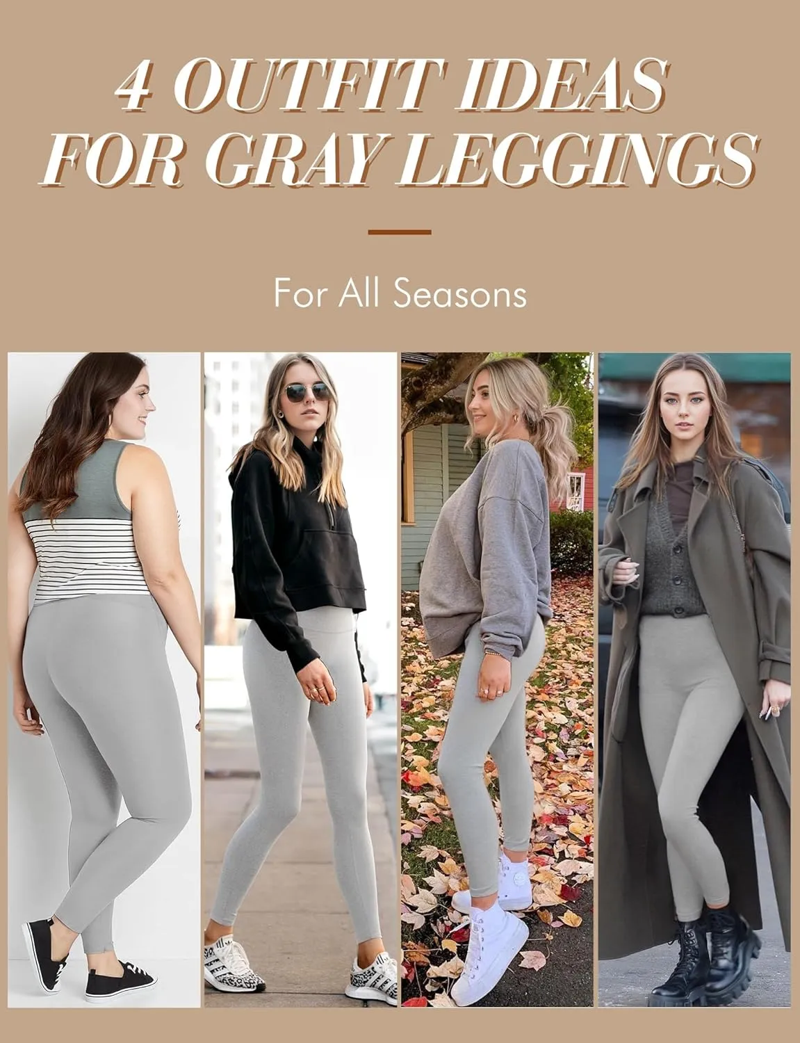 Buauty Black Cotton Leggings for Women,Womens Workout Leggings Control Tights for Women Running Pants & Plus Size