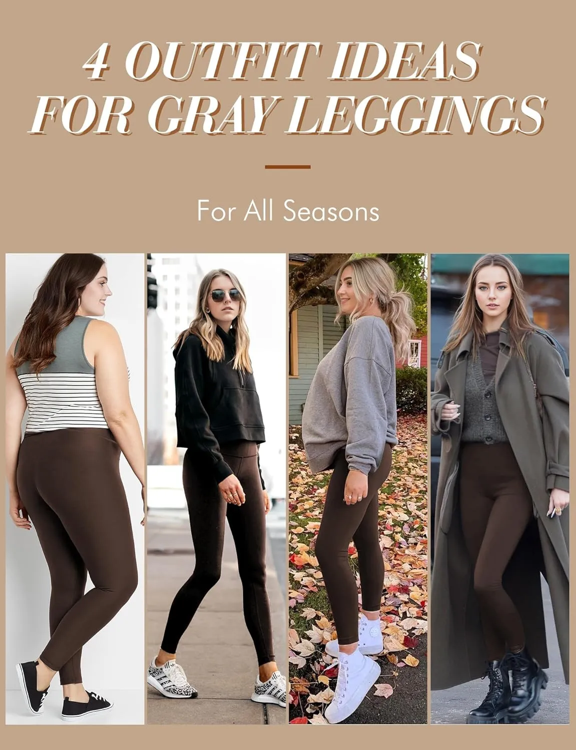 Buauty Black Cotton Leggings for Women,Womens Workout Leggings Control Tights for Women Running Pants & Plus Size
