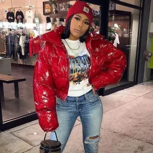 Bubble Crop Puffer Jacket Fantastic Vibrant Colours