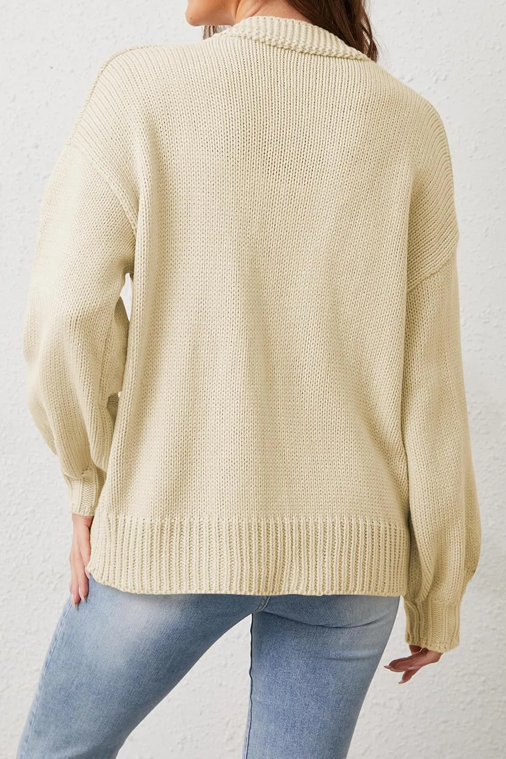 Cakulo Womens 2024 Cardigan Sweaters Fall Oversized Chunky 3D Flower Open Front Knit Cardigans Trendy