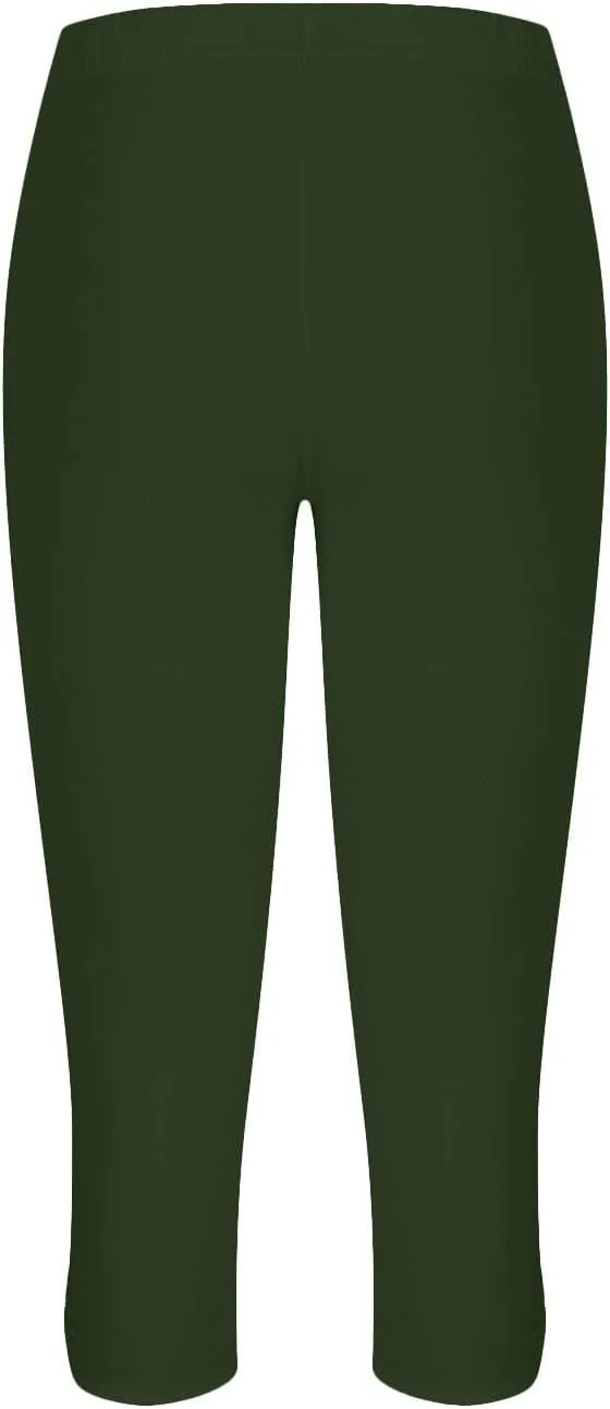 Capri Leggings for Women Tummy Control High Waisted Yoga Pants Non See Through Workout Athletic Running Leggings