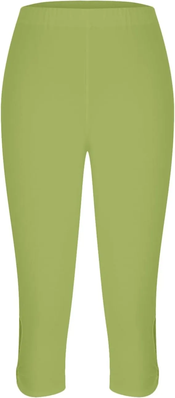 Capri Leggings for Women Tummy Control High Waisted Yoga Pants Non See Through Workout Athletic Running Leggings