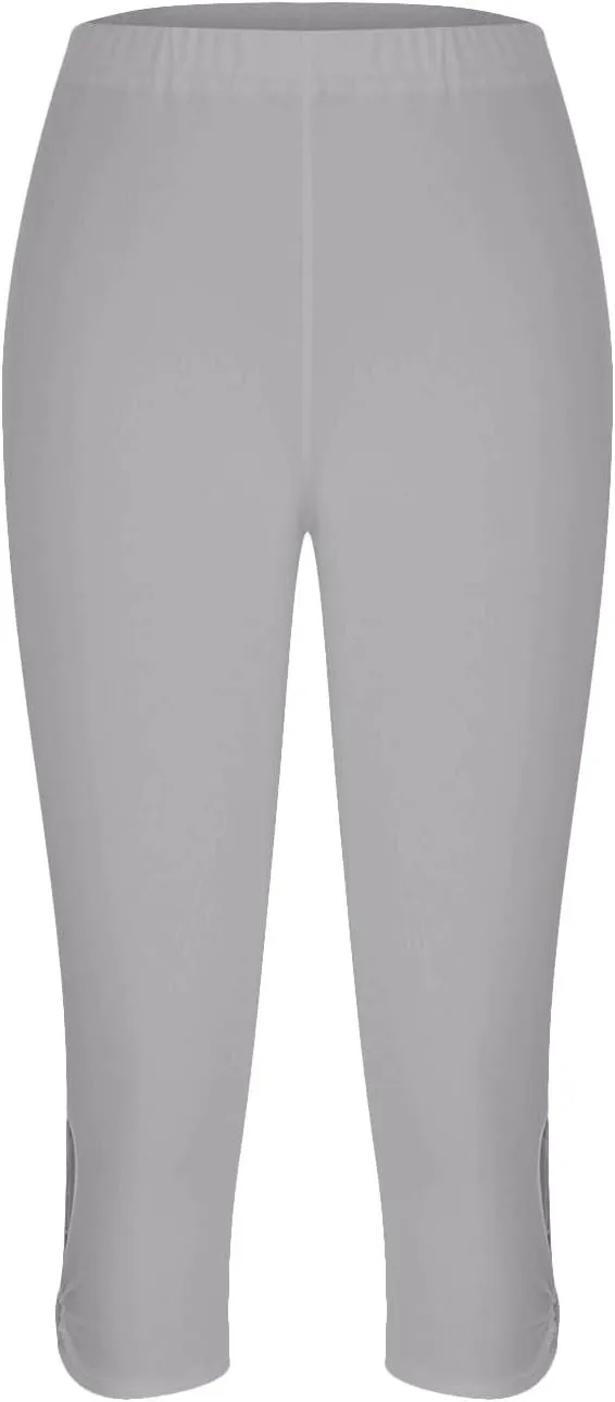 Capri Leggings for Women Tummy Control High Waisted Yoga Pants Non See Through Workout Athletic Running Leggings