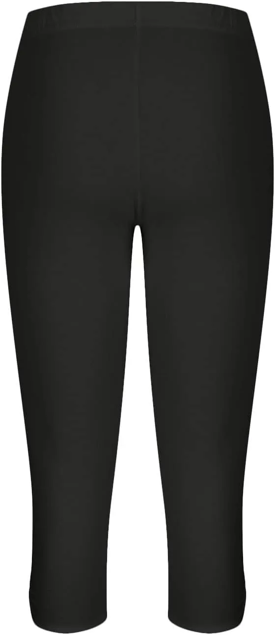 Capri Leggings for Women Tummy Control High Waisted Yoga Pants Non See Through Workout Athletic Running Leggings