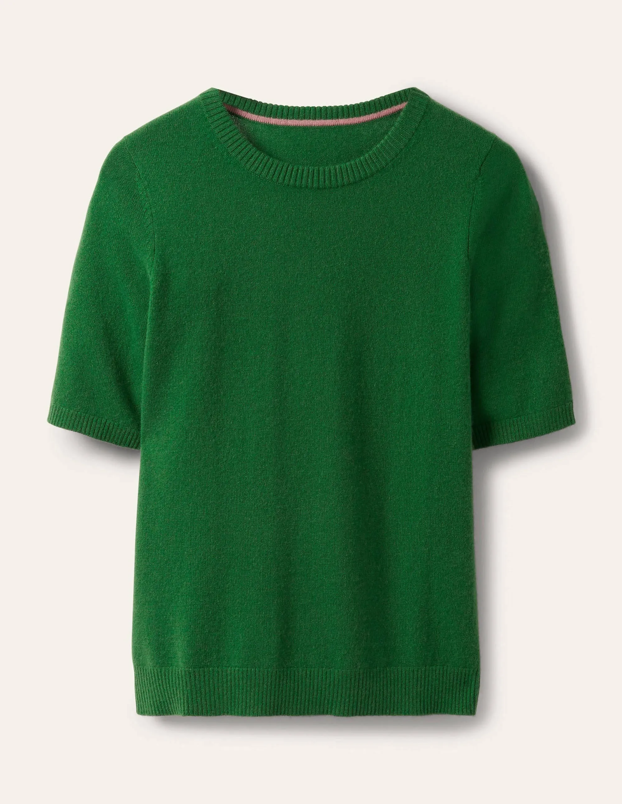 Cashmere Knitted Top-Emerald Green