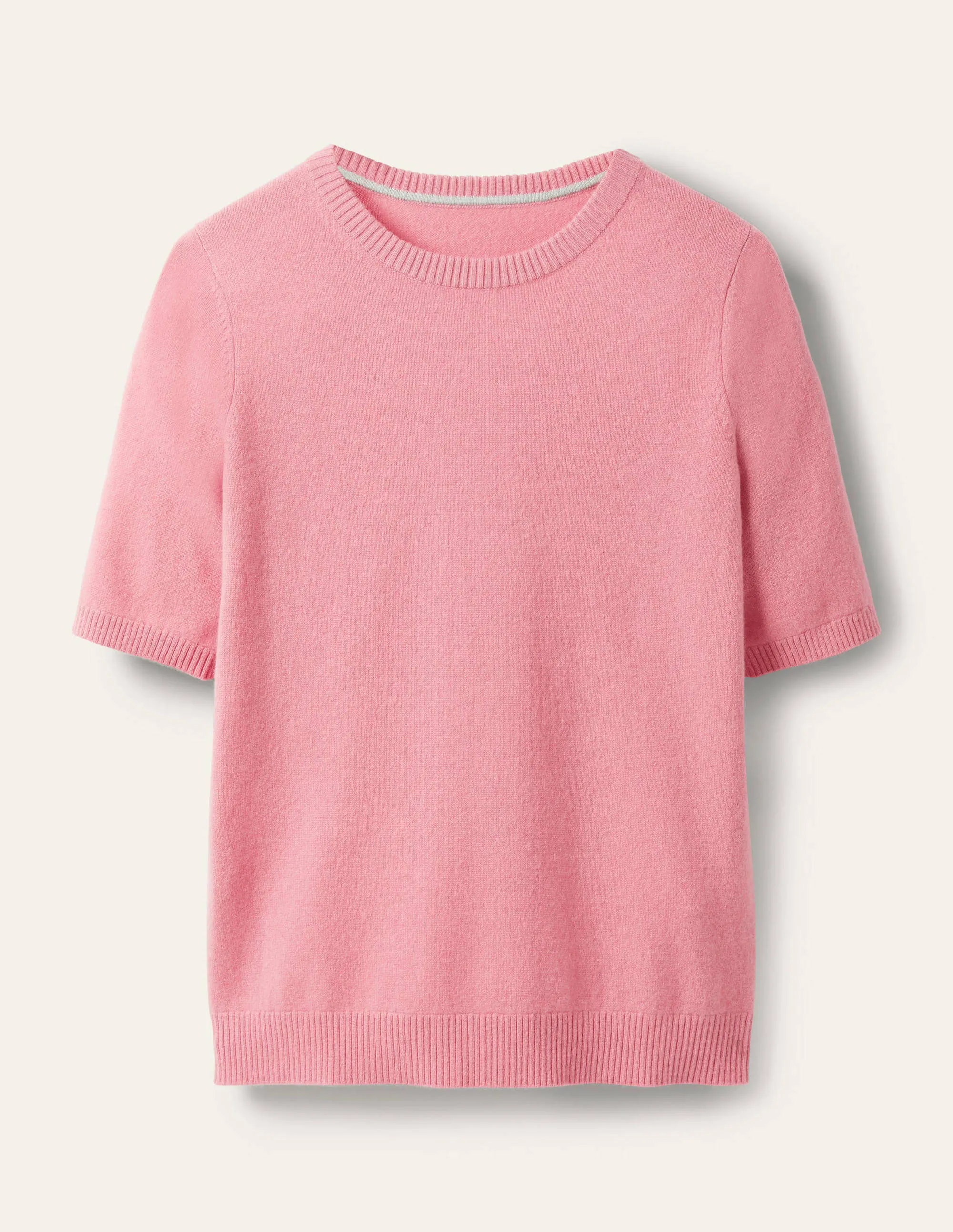 Cashmere Knitted Top-Rose Quartz Pink