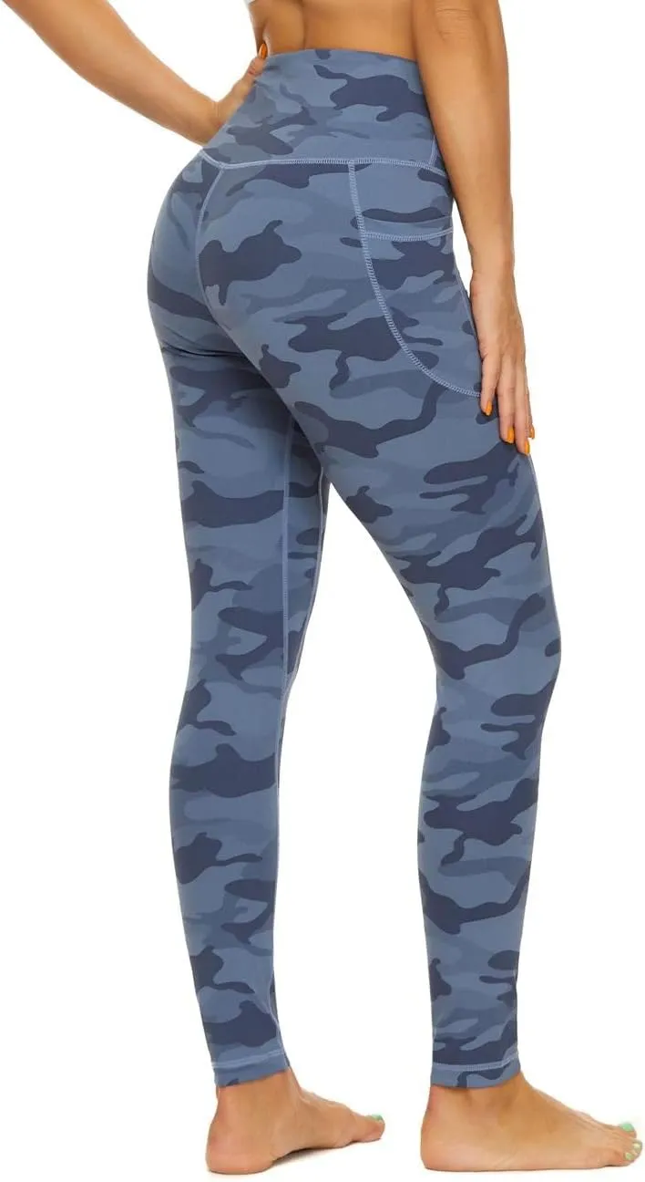 ccko High Waisted Leggings for Women with Pockets, Womens Yoga Pants Stretch Workout Leggings Tummy Control