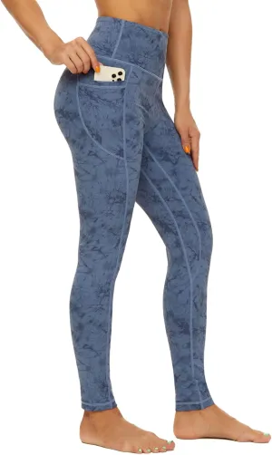 ccko High Waisted Leggings for Women with Pockets, Womens Yoga Pants Stretch Workout Leggings Tummy Control
