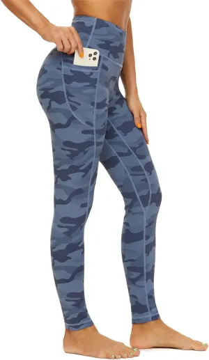 ccko High Waisted Leggings for Women with Pockets, Womens Yoga Pants Stretch Workout Leggings Tummy Control