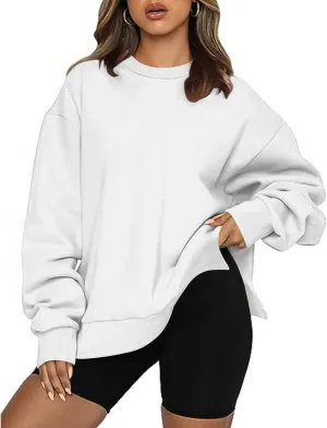 Ceboyel Oversized Sweatshirt For Women Long Sleeve Crewneck Pullover Fall Sweater Tops Y2K Trendy Fashion Clothing Outfits