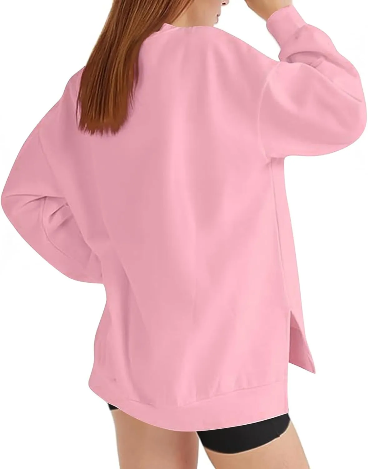 Ceboyel Oversized Sweatshirt For Women Long Sleeve Crewneck Pullover Fall Sweater Tops Y2K Trendy Fashion Clothing Outfits