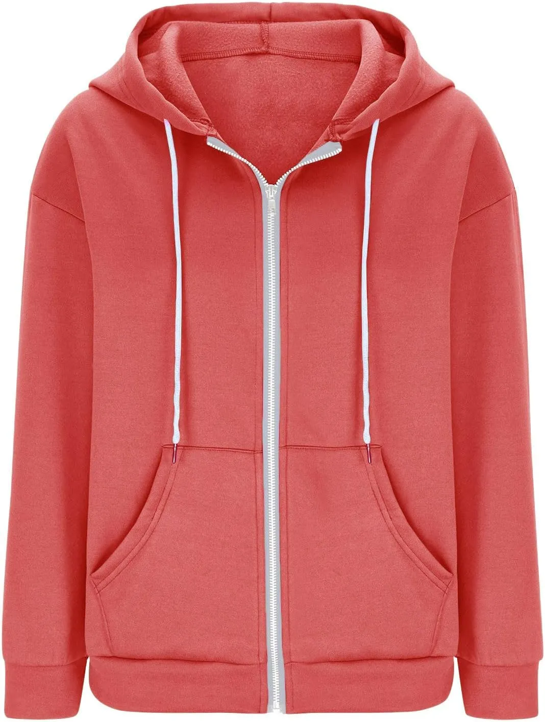 Ceboyel Sweatshirt for Womens Fashion Full Zip Hoodie Oversized Long Sleeve Jackets Y2k Trendy Teen Girls Fall Clothes 2023