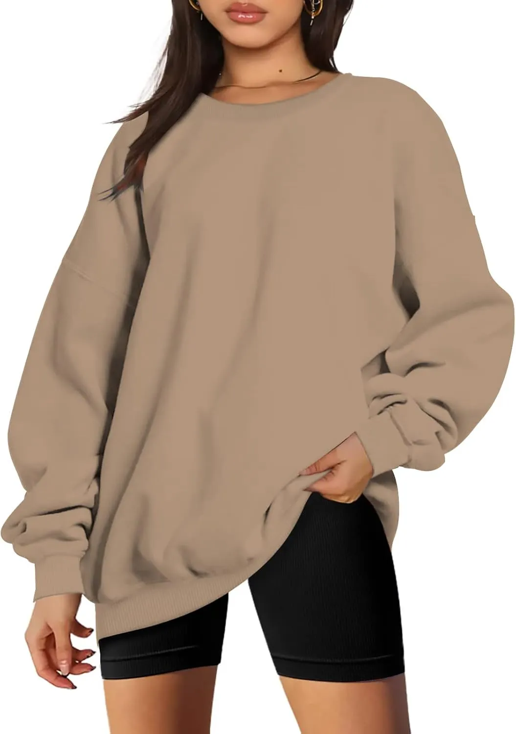 Ceboyel Womens Oversized Sweatshirts Fall 2023 Pullover Sweater Comfy Crewneck Hoodies Trendy Vintage Y2K Clothes Outfits