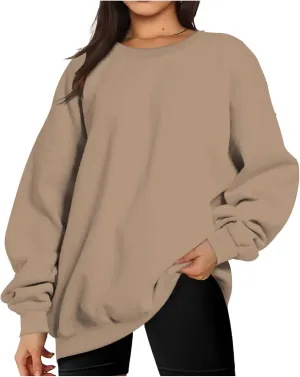 Ceboyel Womens Oversized Sweatshirts Fall 2023 Pullover Sweater Comfy Crewneck Hoodies Trendy Vintage Y2K Clothes Outfits