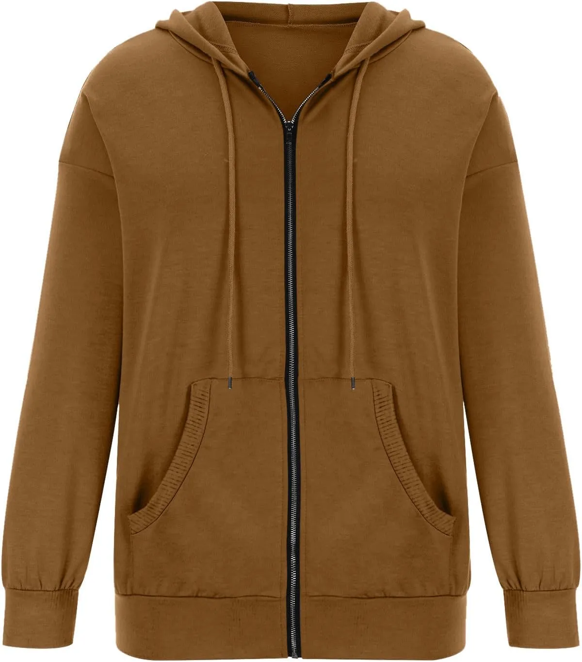 Ceboyel Women'S Zip Up Hoodies 2023 Long Sleeve Hooded Jackets Quarter Zip Pullover Sweatshirt Trendy Casual Fall Clothes
