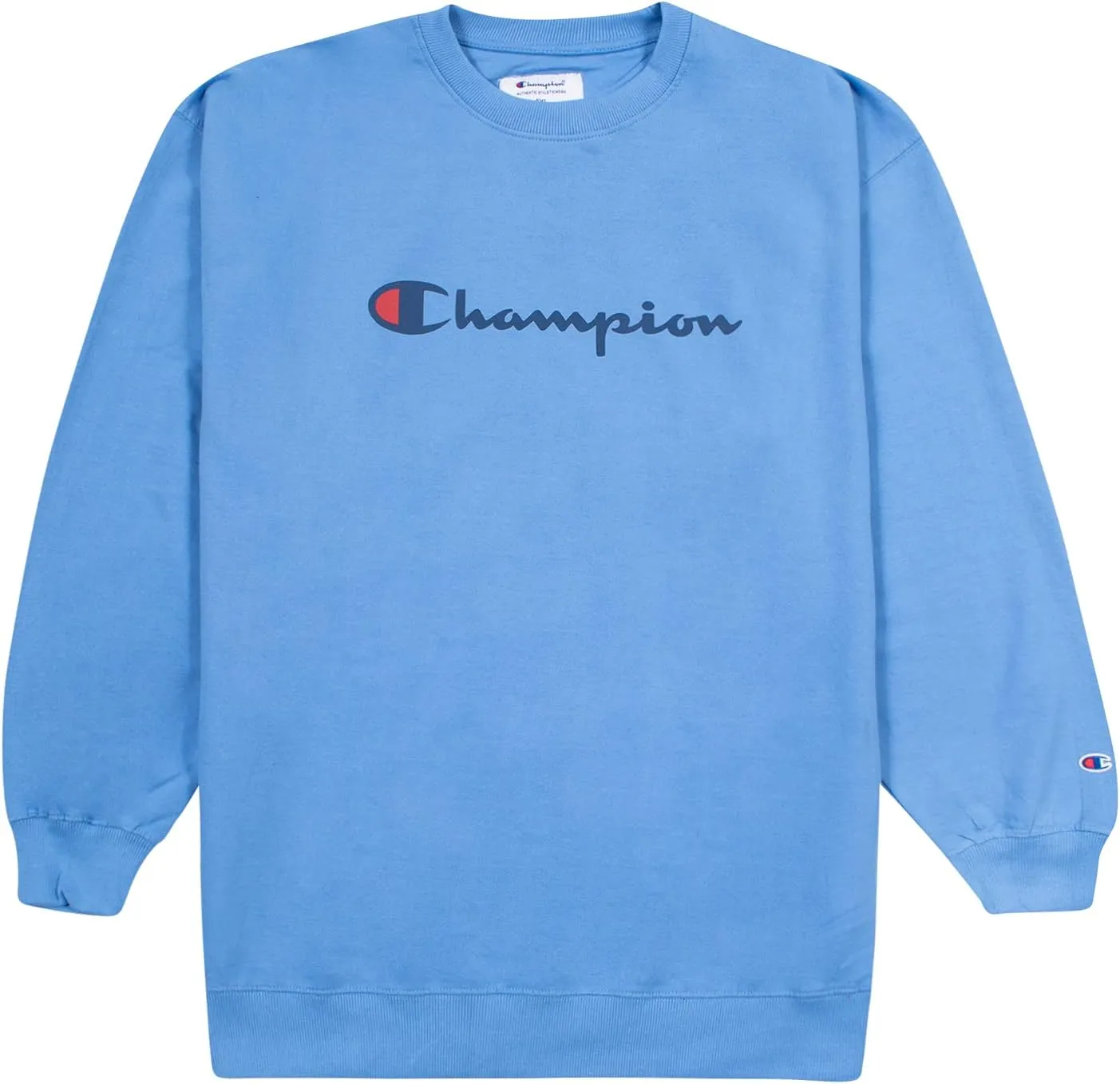 Champion Big and Tall Crewneck Sweatshirt - Cotton Casual Sweatshirt for Men