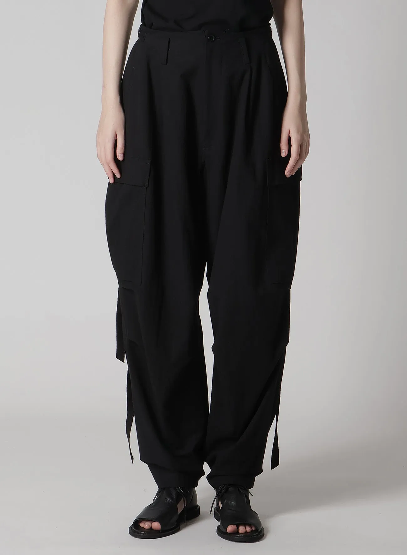 COTTON TWILL CARGO PANTS