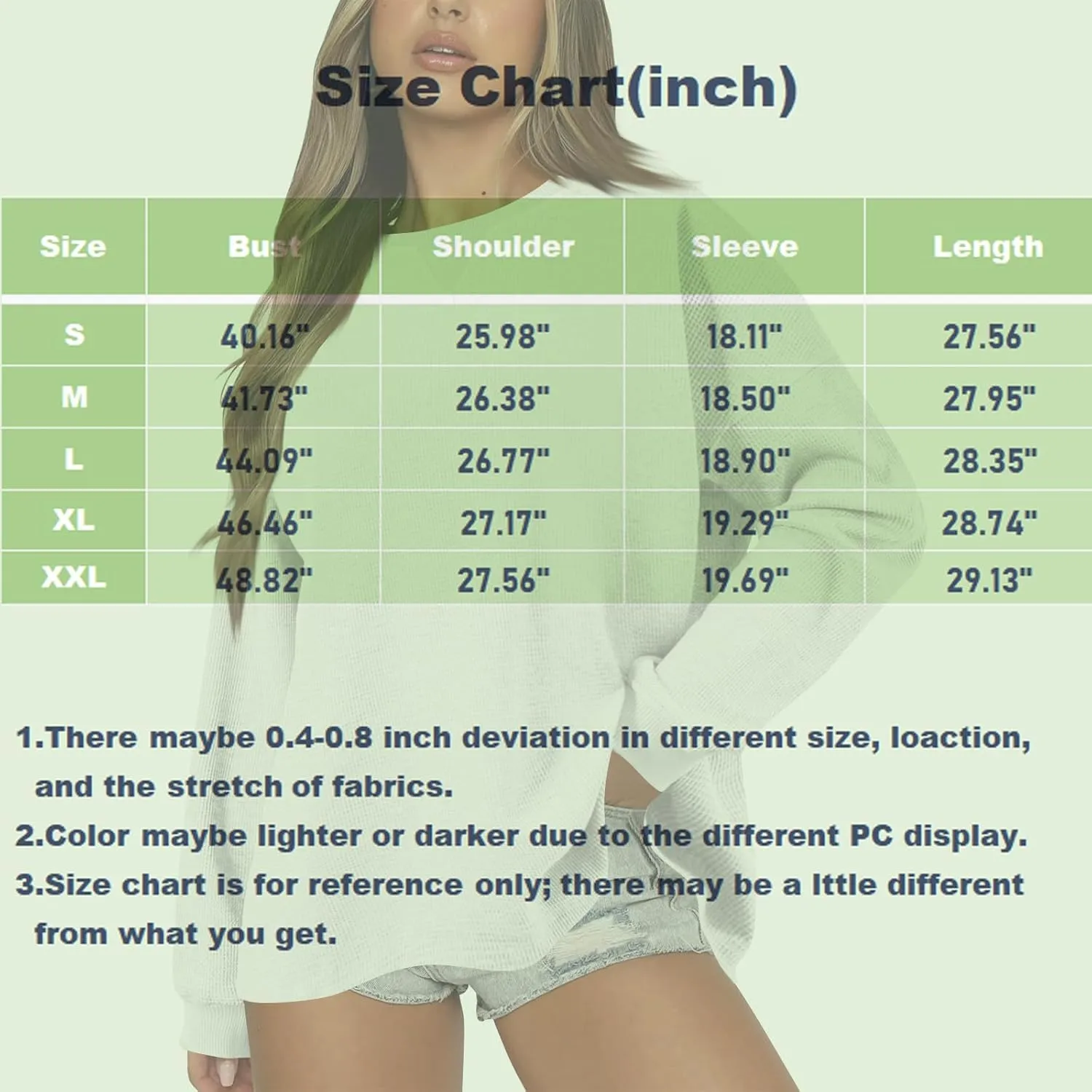 Crew Neck Sweatshirts Women Long Sleeve Waffle Knit Tops 2024 Fall Fashion Oversized Pullover Sweater Teacher Shirts