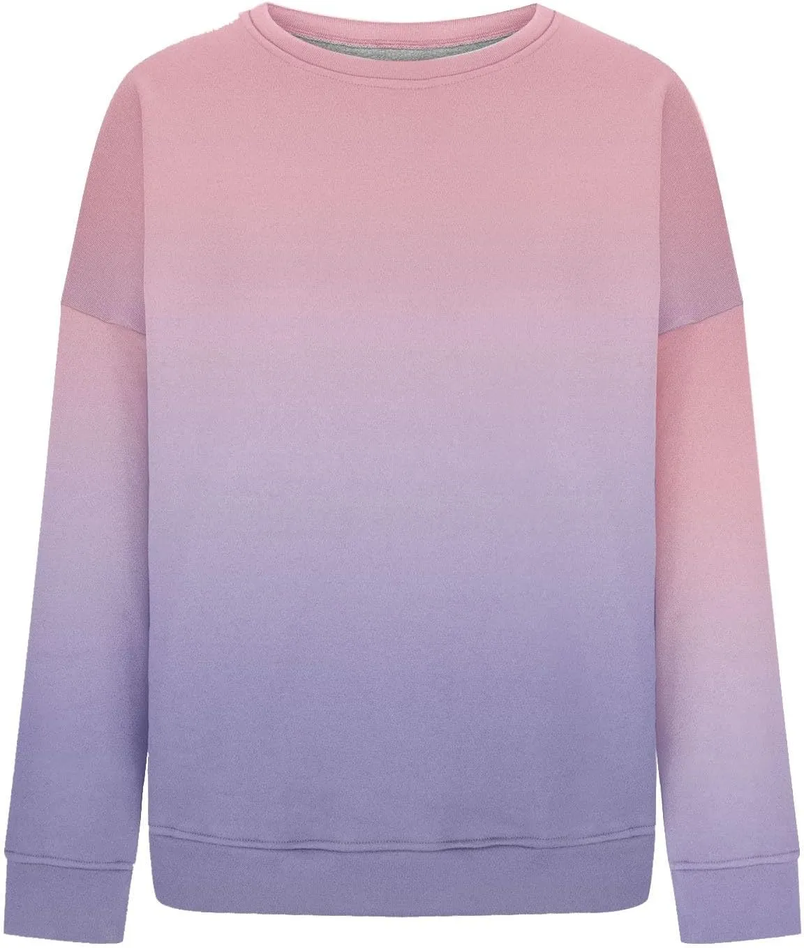 Crew Neck Sweatshirts Women Oversized Crewneck Sweatshirt Long Sleeve Fleece Pullover Fall Y2k Hoodies Preppy Clothes