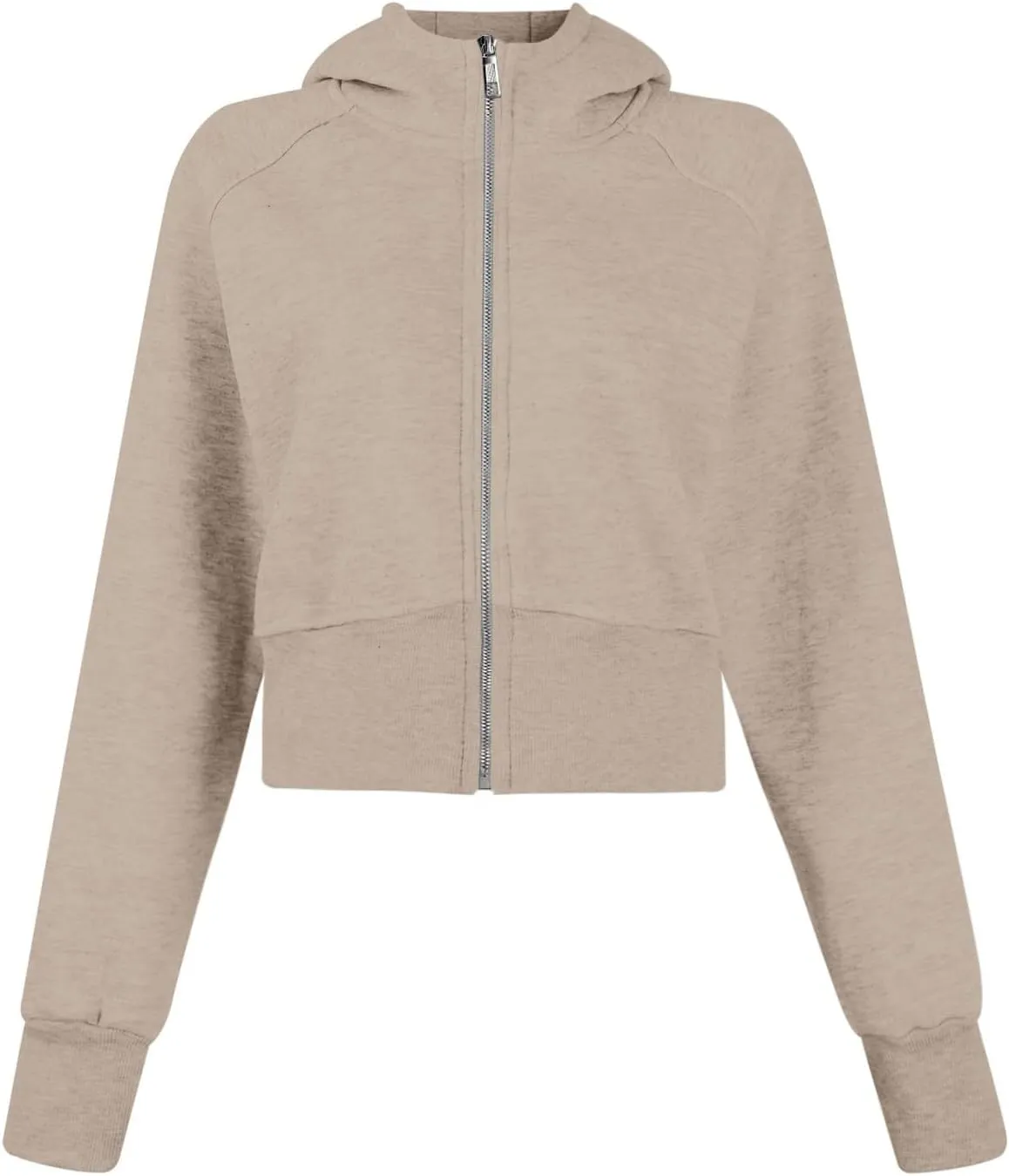 Cropped Zip Up Hoodie Women Oversized Sweatshirt with Thumb Holes 2024 Fall Outfits Y2k Fleece Jacket Winter Clothes