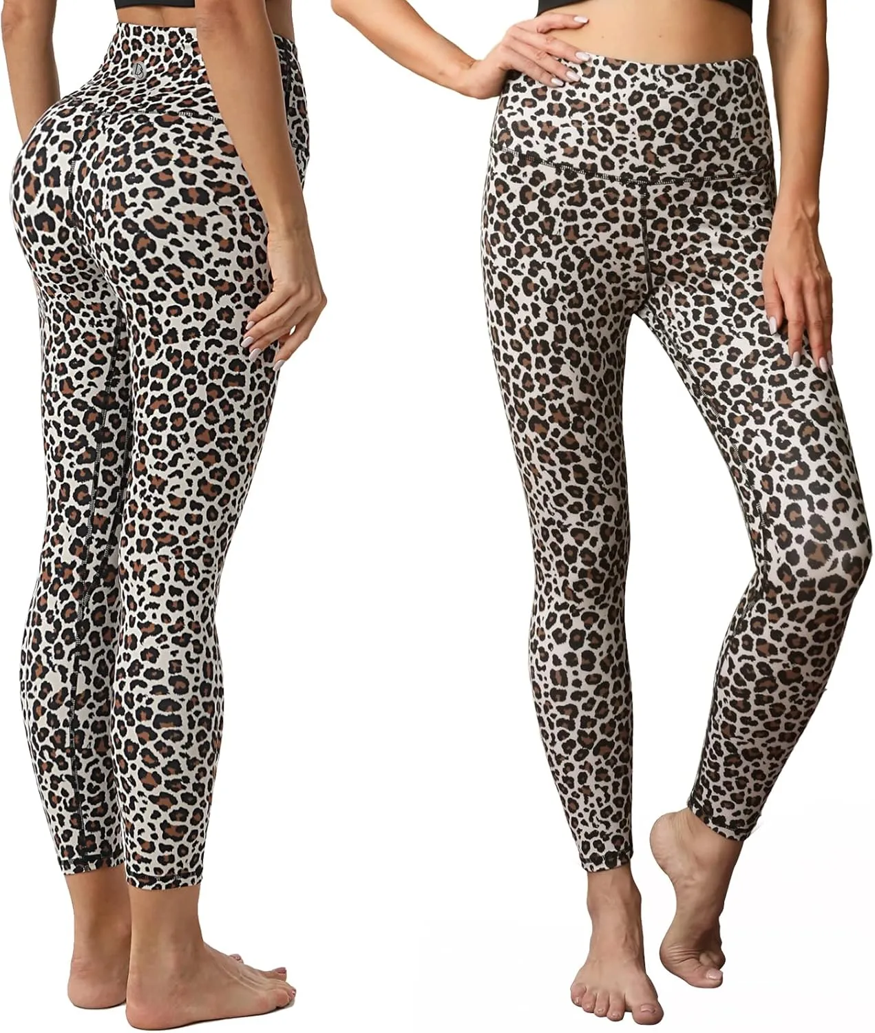 Desol Leggings for Women, High Waisted Yoga Pants Tummy Control Gym Workout Running Womens Leggings 25"/28"