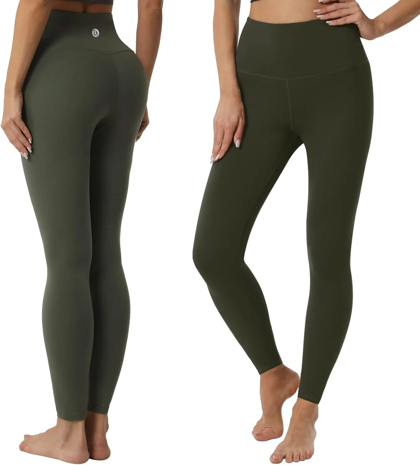 Desol Leggings for Women, High Waisted Yoga Pants Tummy Control Gym Workout Running Womens Leggings 25"/28"