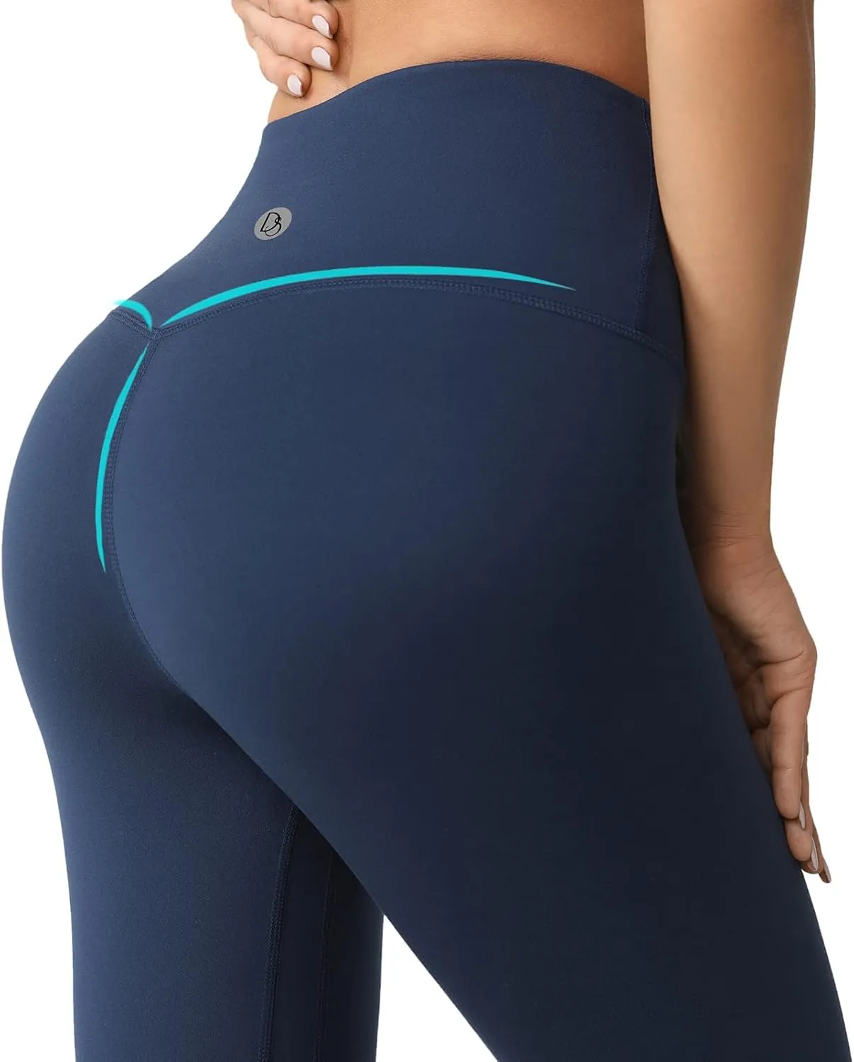 Desol Leggings for Women, High Waisted Yoga Pants Tummy Control Gym Workout Running Womens Leggings 25"/28"