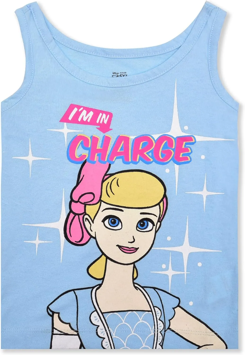 Disney Toy Story Girls 3 Pack Sleeveless Tank Top for Toddler and Little Kids  Pink/Blue/Yellow