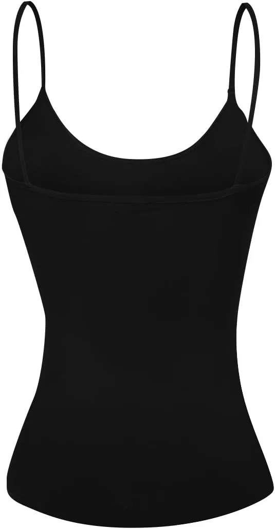 Emmalise Women's Camisole Built in Bra Wireless Fabric Support Short Cami