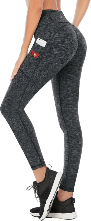 Ewedoos Leggings with 5 Pockets for Women Yoga Pants 25"/ 27" Workout Leggings for Women Tummy Control Running