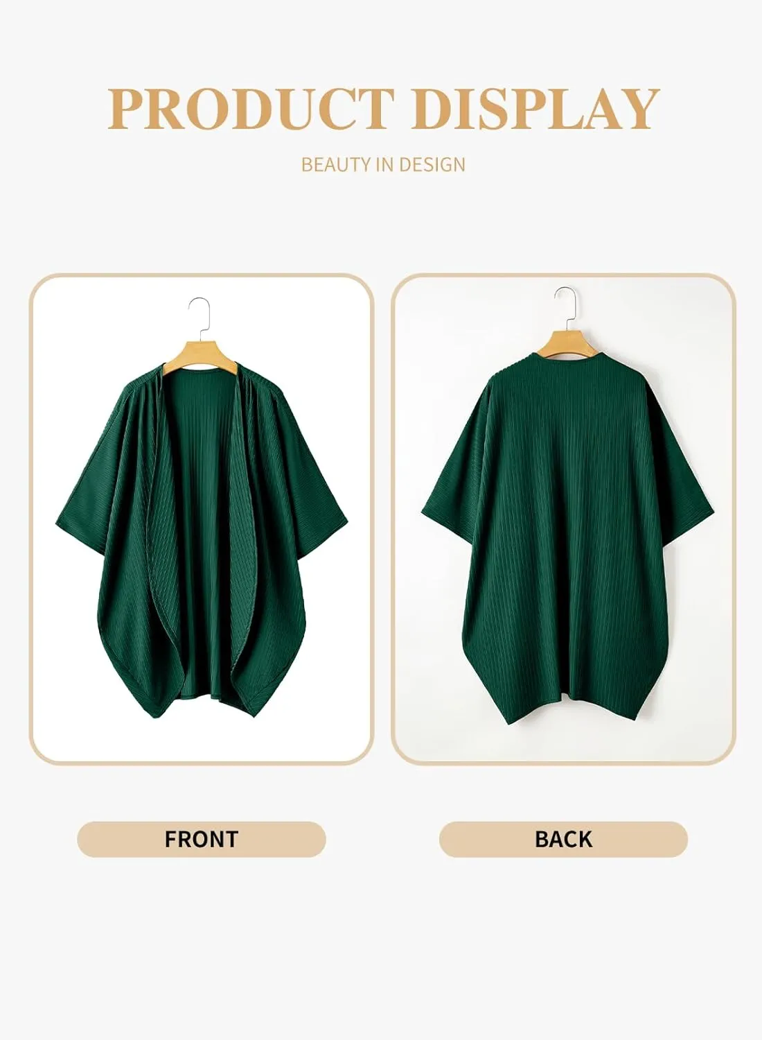 Eytino Womens Plus Size Summer Cardigan Casual Half Sleeve Ruched Open Front Cardigans Tops(1X-5X)